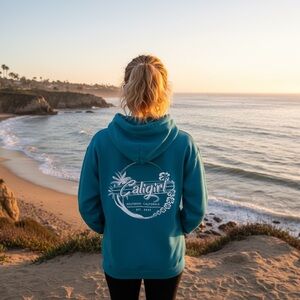 Caligirl Teal Coastal Breeze Hoodie